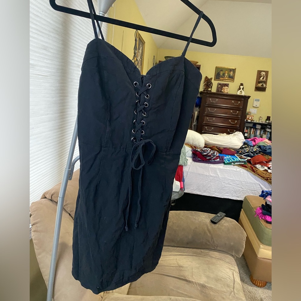 I Kendall & Kylie lace-up front minidress